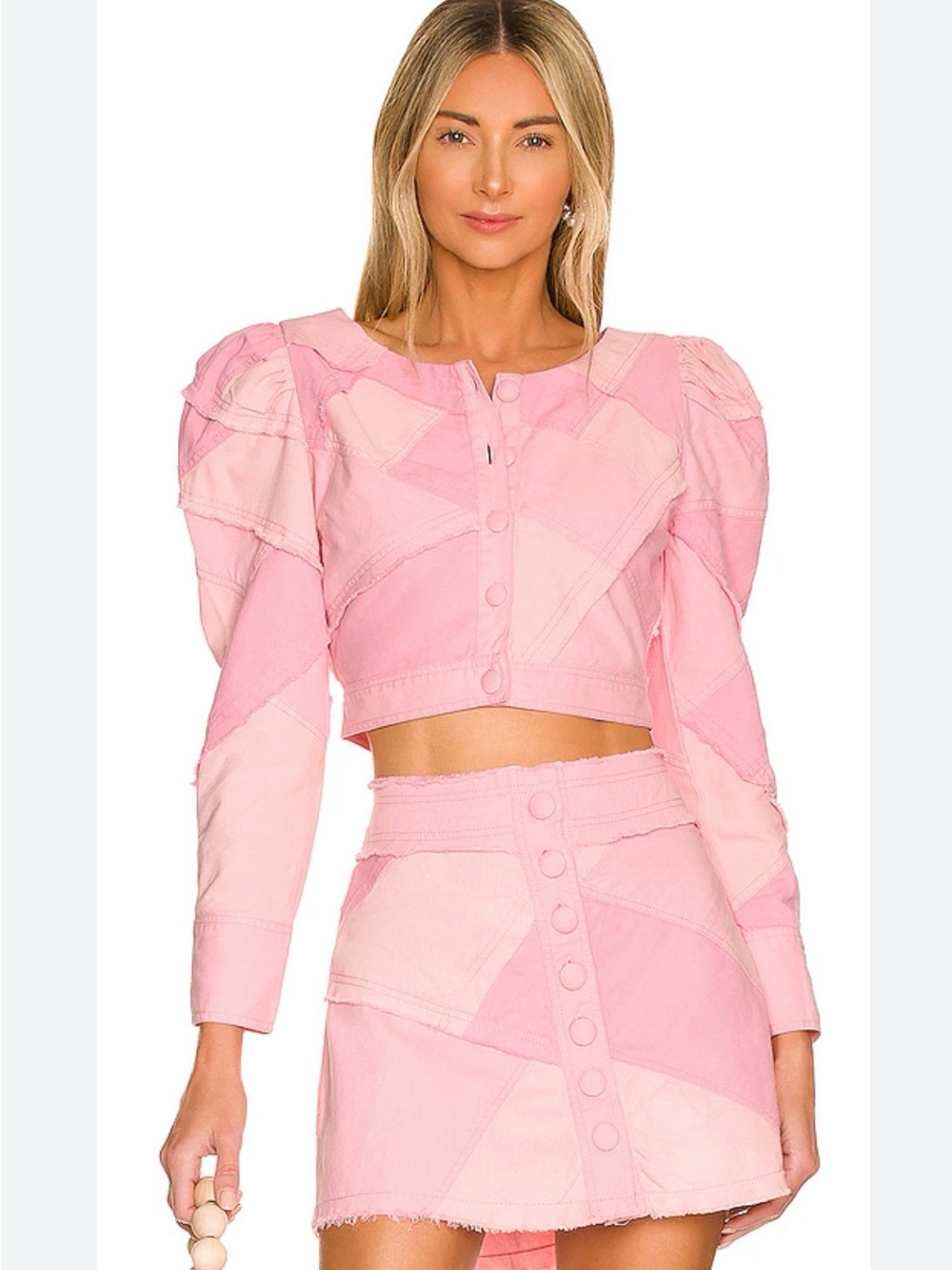 LoveShackFancy Soft Bubblegum Pink Top with Branded Neck Label